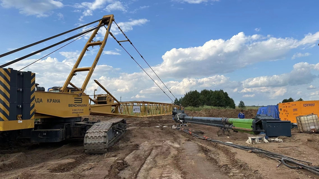 Замена каменной колонны Vibro песчаная уплотнительная куча Нижний корм Vibroflot Движение для улучшения почвы